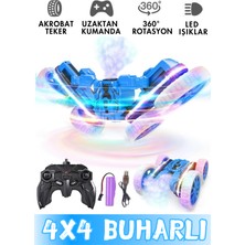 Giffy Oyuncak Buhar Atan Akrobatik Araba 2.4 Ghz Uzaktan Kumandalı Şarjlı LED Işıklı