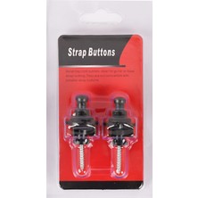 Braventa Collection SB01BK Gitar Askı Kilidi Straplock (1 Çift Siyah)