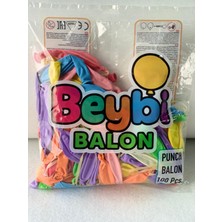 Beybi Punch Balon 100'LÜ Paket A Kalite Balon