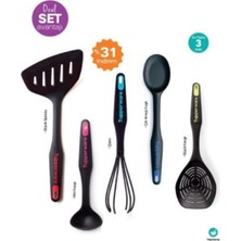 PremiumPort Pratik ve Şık 5'li Mutfak Gereçleri Seti, Kolay Kullanım Sağlar