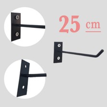 PremiumPort 80 Adet Siyah 25 cm Duvara ve Suntaya Monte Kanca, Askı ve Aksesuar Seti