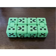 3D Baskılı Minecraft Creeper Fidget Küpü Figür Dekoratif Hediyelik