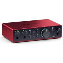 Braventa Collection Focusrite Scarlett 2i2 Gen 4 Ses Kartı: Kayıt, Şarkı Yazma, Yayın ve Podcasting Için USB Audio Arayü