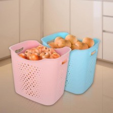 PremiumPort Büyük Kat Kat Sepet, Çok Amaçlı ve Kullanışlı Ev Dekorasyon Ürünü