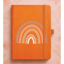 Adasena Tarihsiz 224 Sayfa Termo Defter Baskılı Desenli 13X21 cm Turuncu - Rainbow