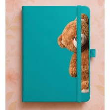 Adasena Tarihsiz 224 Sayfa Termo Defter Baskılı Desenli 13X21 cm Turkuaz - Şirinteddy