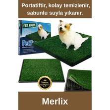 Feyza Design 3 Katmanlı Büyük Çim Halı Evcil Hayvan Köpek Tuvalet Eğitimi