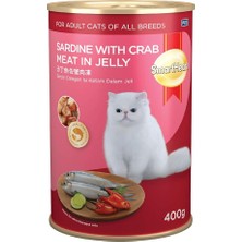 Braventa Collection Smartheart Kedi Konservesi Jöle Içinde Yengeç Çubuklu Sardalya 400 gr