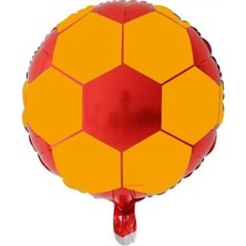 Patladı Gitti 18 Inç Sarı Kırmızı Futbol Topu Folyo Balon – 45 cm