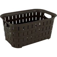 Sağlam Bambu Dikdörtgen Sepet