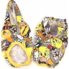 Feyza Design Sarı Tweety Desenli Rahat Kolsuz Sweatshirt, Şık ve Trend Tasarım