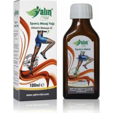 Yalın Vital Sporcu Masaj Yağı 100 ml | %100 Saf ve Doğal ( Cam Damlalık Hediyeli )
