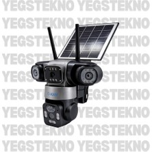 O-Kam 6060 4g 9mp Çift Lens Solar Panel Ptz Güvenlik Kamerası