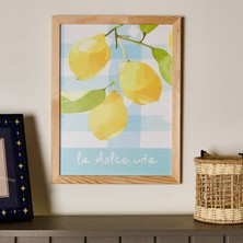 Matmel Deco Lime Cello Duvar Panosu - Açık Mavi / Sarı - 30X40 cm