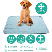 Feyza Design Yıkanabilir Emici Köpek Pedi, 45X35 Cm, Konforlu ve Pratik Kullanım