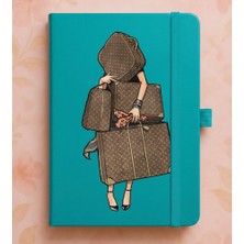 Adasena Tarihsiz 192 Sayfa Mini Termo Defter Baskılı Desenli 9X14 cm Turkuaz - Moda Tutkunu