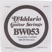 Braventa Collection BW053 Akustik Tek Tel, 80/20 Bronze Wound, 053, (Mi) Pak