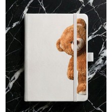 Adasena Tarihsiz 192 Sayfa Mini Termo Defter Baskılı Desenli 9X14 cm Beyaz - Şirinteddy