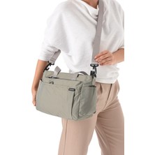 Rky Serenity Sanmorris Kadın 5 Gözlü Suya Dayanıklı Paraşüt Kumaş Ayarlanabilir Çapraz Askılı El ve Omuz Çantası