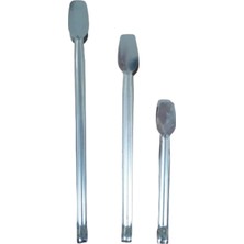 Braventa Collection 5dm-3 Farklı Boyda Paslanmaz Çelik Şef Mangal Barbekü Maşa Seti Kömür Izgara Maşa Seti - 23/31/36 cm