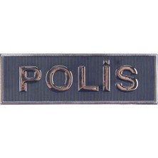Çukurova Ütü '' Polis '' Pantolon Cep Yazı Arması 3D Plastik Tpu, Yeni Tip, Cırtlı, Standart Ölçü,