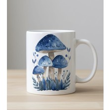 Weiler Riger Mavi Mantar Baskılı Kupa Bardak