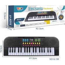 Mavi Su Dünyası 37 Tuşlu Şarjlı Mikrofonlu Kutulu Org