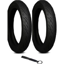Billas 90/90-17 ve 110/80-17 BL086 Tvs Apache RTR200 Ön ve Arka Lastik Seti + Olgun Motor Anahtarlık
