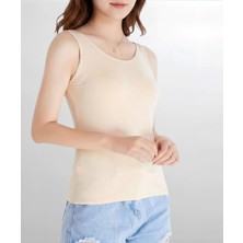 Özten Bambu Geniş Askılı Kadın Atlet Ten - S