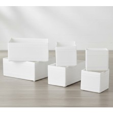 PremiumPort Pratik ve Şık Beyaz Kutu Seti, Düzen Sağlayıcı Ev ve Ofis Kullanımı