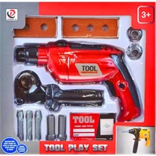 Pasifik Oyuncak Matkap Seti Pilli Matkap ve 13 Parça Aksesuar PSF-018B-1