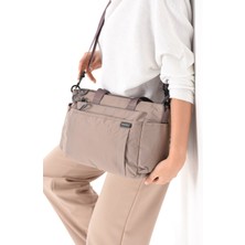 Rky Serenity Sanmorris Kadın 5 Gözlü Suya Dayanıklı Paraşüt Kumaş Ayarlanabilir Çapraz Askılı El ve Omuz Çantası