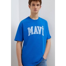 Mavi Ekek Logo Baskılı Lacivert Tişört 0611711-81330