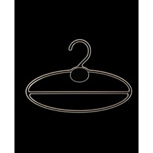 PremiumPort Beyaz Şeffaf Plastik Eşarp Askısı, 20 Adet, 22X9 Cm, Pratik ve Şık Kullanım