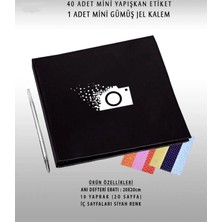 Serita Beyaz Kalemli Siyah Kendin Tasarla Anı Defteri ve Fotoğraf Albümü