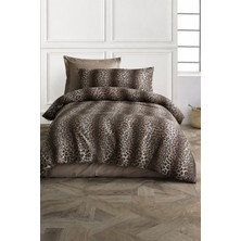 UYGURİYE Tek Kişilik Nevresim Takımı Yorgan Kılıfı %70 Pamuk Nakişli Desen+ Lastikli Çarşaf+ 1 Yastık Kılıfı