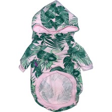 Feyza Design Mevsimlik Palmiye Desenli Kışlık Kapüşonlu Köpek ve Kedi Ürünü