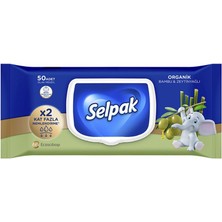 Selpak Islak Mendil Organik 50'li Bambu&z.yagli