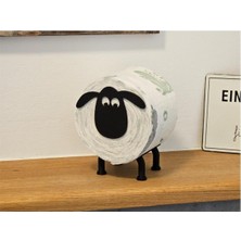 3D Baskılı Koyun Shaun Tuvalet Kağıdı Rulo Tutacağı Figür Dekoratif Hediyelik