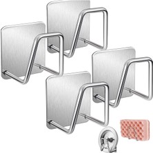 PremiumPort Pratik Mutfak ve Banyo Süngerlikleri, 4’lü Set, Şık ve Kullanışlı Düzen Sağlayıcı
