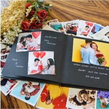 Photo Albüm Sh Album Beyaz Kalemli Siyah Kendin Tasarla Anı Defteri ve Fotoğraf Albümü HAYF200