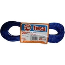 PremiumPort Dayanıklı Çelik Polyester Kaplı Çamaşır Ipi, 20 Metre