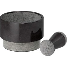 Braventa Collection 1 Adelsten Moerser ve Pas Tutmaz, Mermer Siyah, Siyah, Standart