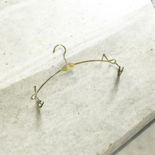 PremiumPort Altı Adet Metal Kaplamalı Gecelik ve Çamaşır Askısı Seti