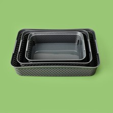 Matmel Life Elmas 3'lü Düzenleyici Sepet - Gri