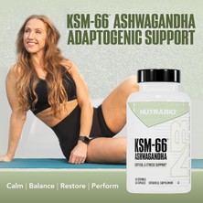 Nutrabio KSM66 Ashw Herbal For Stress Mood & Performance 60 Caps