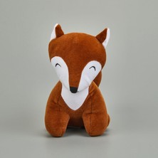 Matmel Soft Tilki Figürlü Yastık - Kahverengi - 25X25 cm