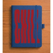 Adasena Tarihsiz 224 Sayfa Termo Defter Baskılı Desenli 13X21 cm Lacivert - Chill