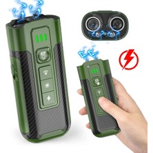 Feyza Design Şarjlı LED Işıklı Ultrasonik Köpek Kovucu Cihaz Yeşil Renk