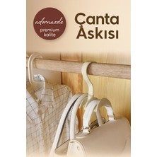 PremiumPort Pratik Çanta ve Şal Askısı, Dolap Içi Organizer Seti, 3 Adet
